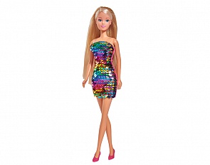 Кукла Штеффи в платье с пайетками, 29 см. (Simba, 5733366029)